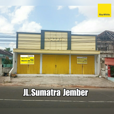 Dijual ruko plus rukost di JL. Sumatra Jember